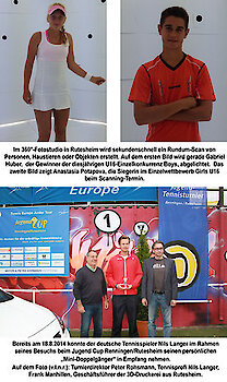 3D-Minifiguren für U16-Turniersieger des Tennis Jugend Cups 2014